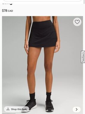Lululemon midrise pace rival skort
